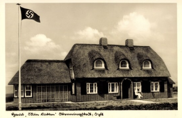 Eine Postkarte, die das Ferienhaus von Göring um 1937 zeigt.