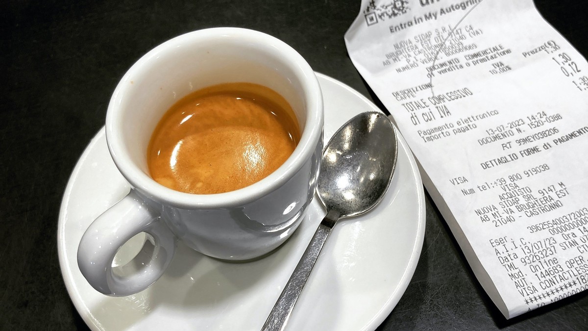 €1.30 Espresso in Italy is better than any gourmet coffee