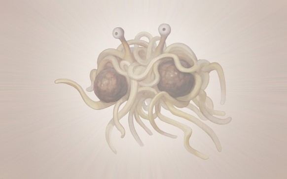 Hodenbaden war gestern. Jetzt hängen die Männer ihre Weichteile in die Landschaft (ohne Verhütungsabsichten)
Erinnert mich von fern an das Fliegende Spaghettimonster ;-)