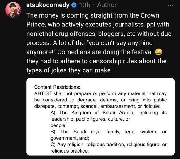 Okatsukas Post auf Threads.