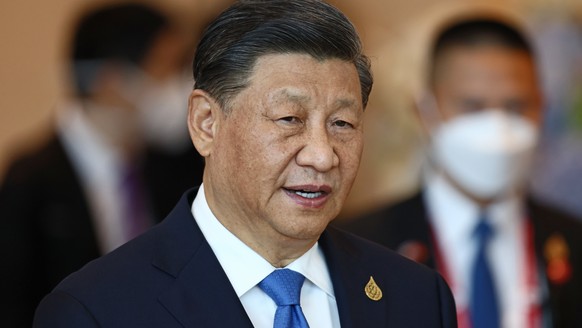 FILE - Chinese President Xi Jinping arrives to attend the APEC Economic Leaders Meeting during the Asia-Pacific Economic Cooperation, APEC Summit, November 19, 2022, in Bangkok, Thailand.  China's rule...