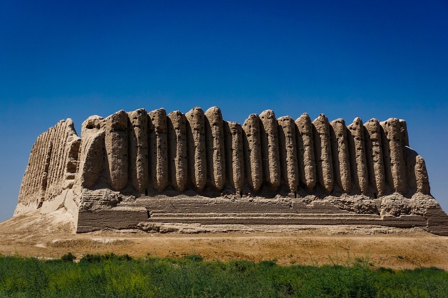 Turkmenistan die besten Bilder aus dem Land, in dem seit 2016 kein Schweizer lebt. Einziger Schweizer watson.ch
Seitenansicht von Great Kyz Qala oder &quot;Kiz Kala&quot;(Maiden’s Castle) der historis ...