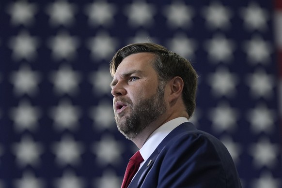Vice President JD Vance speaks about tax cuts and support for law enforcement at ConcordPadgett Regional Airport, Wednesday, Sept. 24, 2025, in Concord, N.C. (AP Photo/Alex Brandon, Pool)
JD Vance