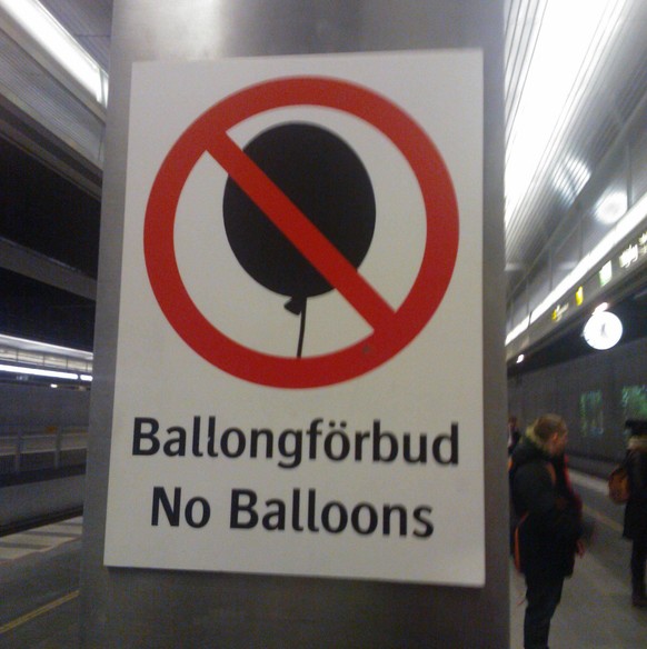 Seien wir ehrlich, dass Wort für «Ballonverbot» muss man einfach lieben.