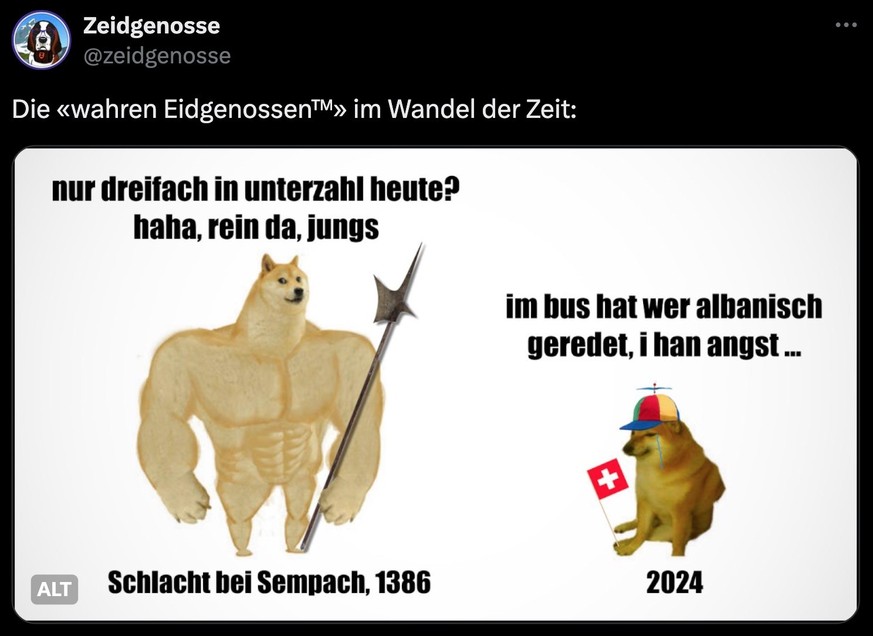 Eidgenossen im Wandel der Zeit