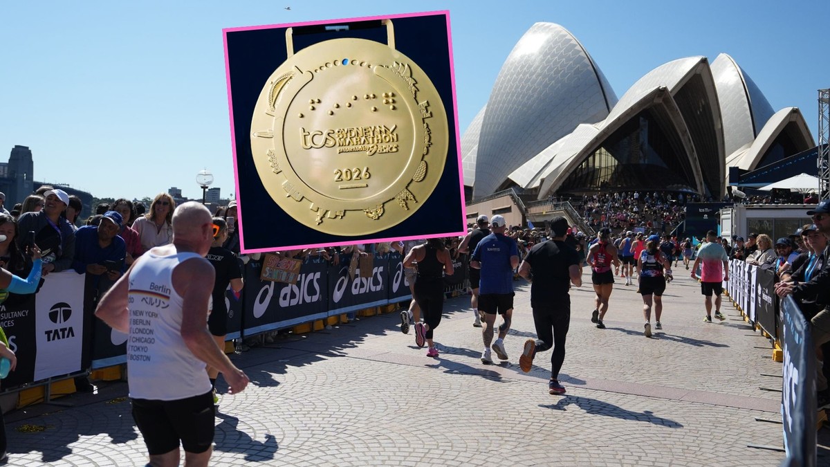 La médaille du marathon de Sydney 2026 a attisé de nombreuses moqueries.