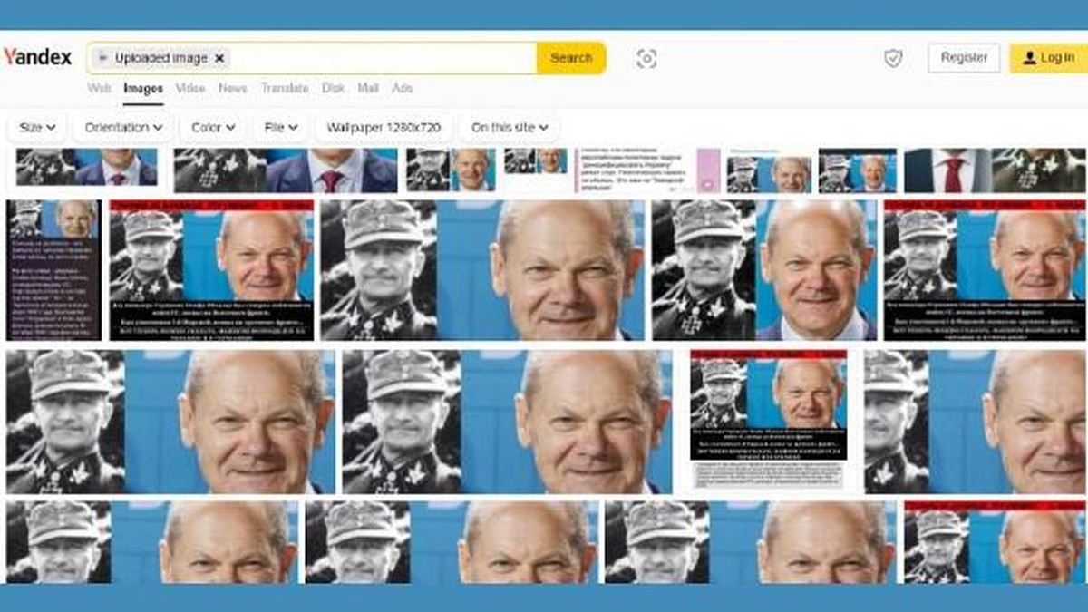 Olaf Scholz mit dem falschen Großvater: Eine Bildersuche liefert zahlreiche Treffer zu der Kombination.