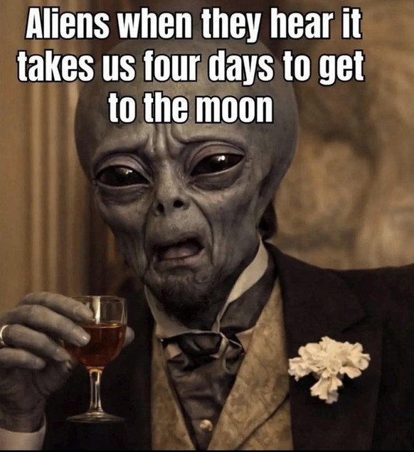 Meme zu Mond-Mission 2026.