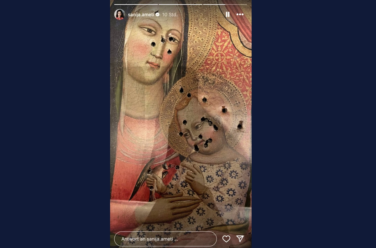 L'image partagée sur Instagram par Sanija Ameti.