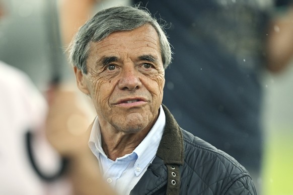 Heinz Spross, VR-Praesident Spross und ehemaliger GC-Mehrheitsaktionaer auf dem GC Campus in Niederhasli am Freitag, 24. Juni 2022. (KEYSTONE/Walter Bieri)