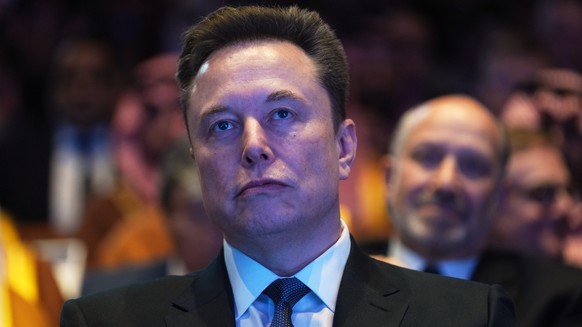 FILE - Elon Musk attends the Saudi Investment Forum at the Kennedy Center, Wednesday, Nov. 19, 2025, in Washington. (AP Photo/Evan Vucci, File)
Elon Musk