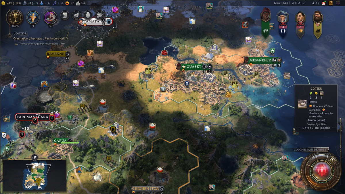 Capture d'écran de Sid Meier's Civilization VII,