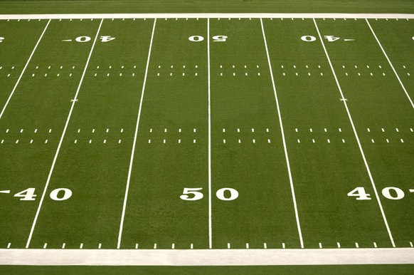 Empty American Football Field
