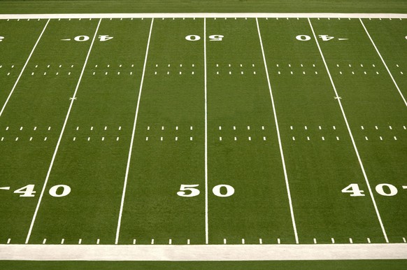 Empty American Football Field