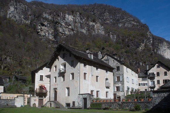 Das Museum Val Maggia in Cevio, aufgenommen am 14. April 2023. (KEYSTONE/Ti-Press/Samuel Golay)