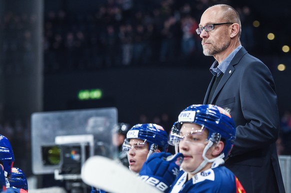 Lions Trainer Hans Kossmann im Eishockey Meisterschaftsspiel der National League zwischen den ZSC Lions und dem EHC Biel, am Freitag, 19. Januar 2018, im Zuercher Hallenstadion. (KEYSTONE/Melanie Duch ...