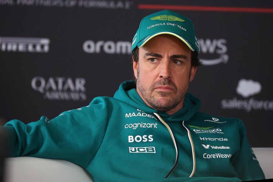 Formula One Pre Season test 2026 Fernando Alonso of Aston Martin Aramco Honda during press conference, PK, Pressekonferenz ahead Day 4 of Formula 1 Pre-Season Test 2026 at Bahrain International Circui ...
