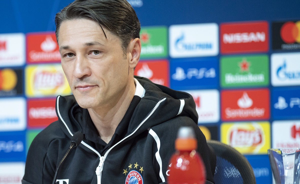 epa07145215 Bayern Munich's head coach Niko Kovac attends a press conference in Munich, Germany, 06 November 2018. Bayern Munich will face AEK Athens FC in an UEFA Champions League group stage so ...