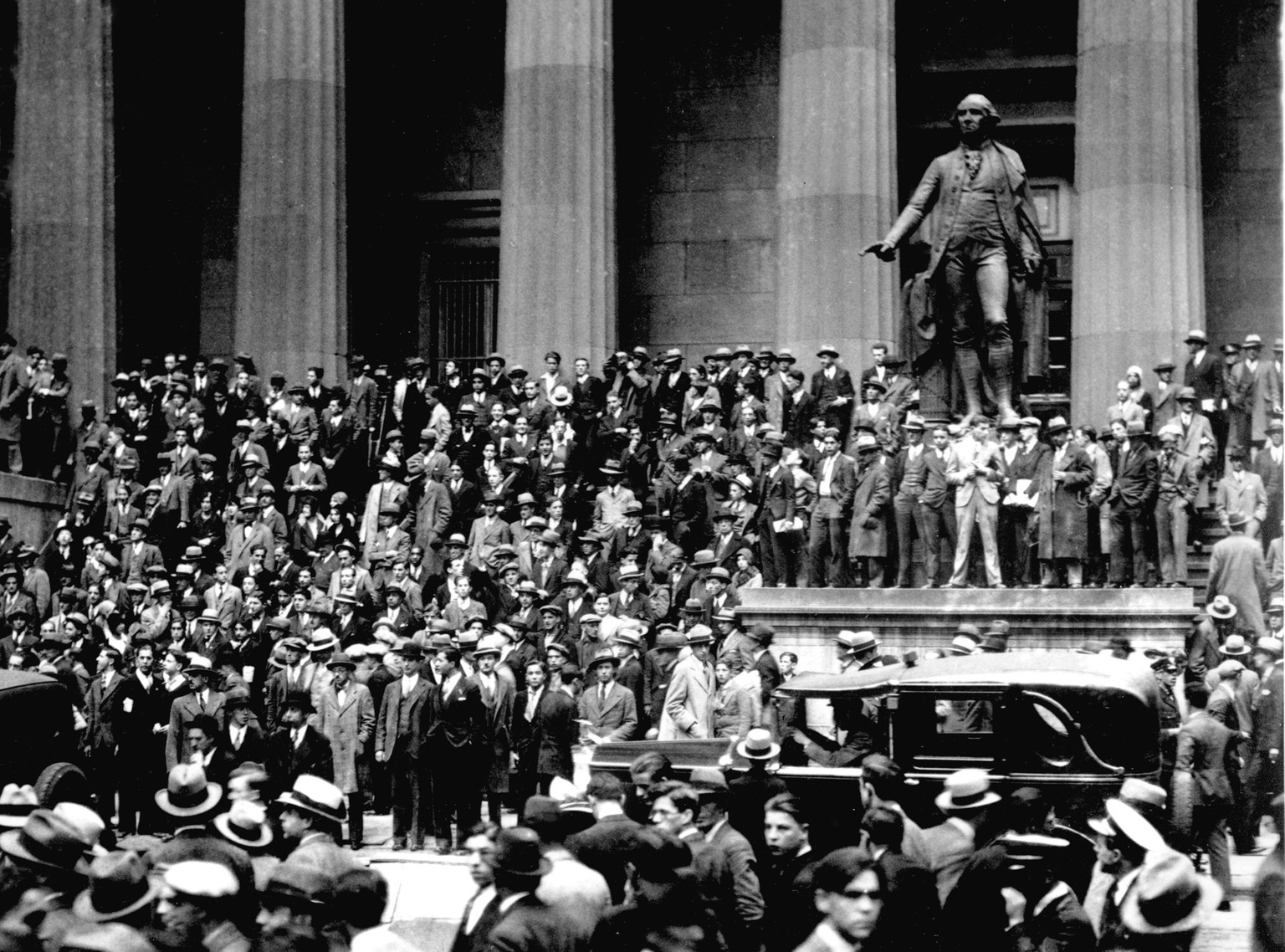 «Black Friday»: Am 24. Oktober 1929 brach die Börse an der Wallstreet ein.
