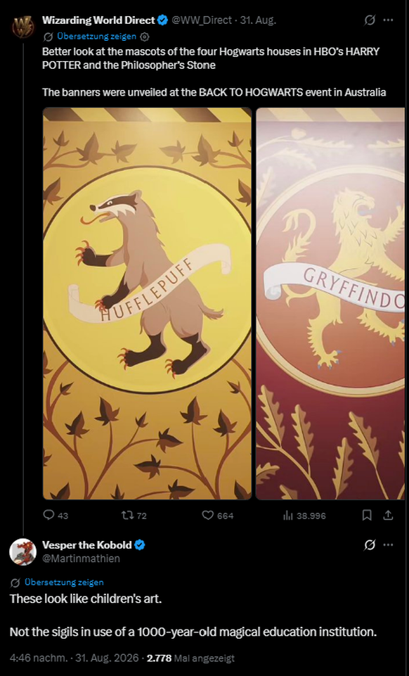 harry potter wappen