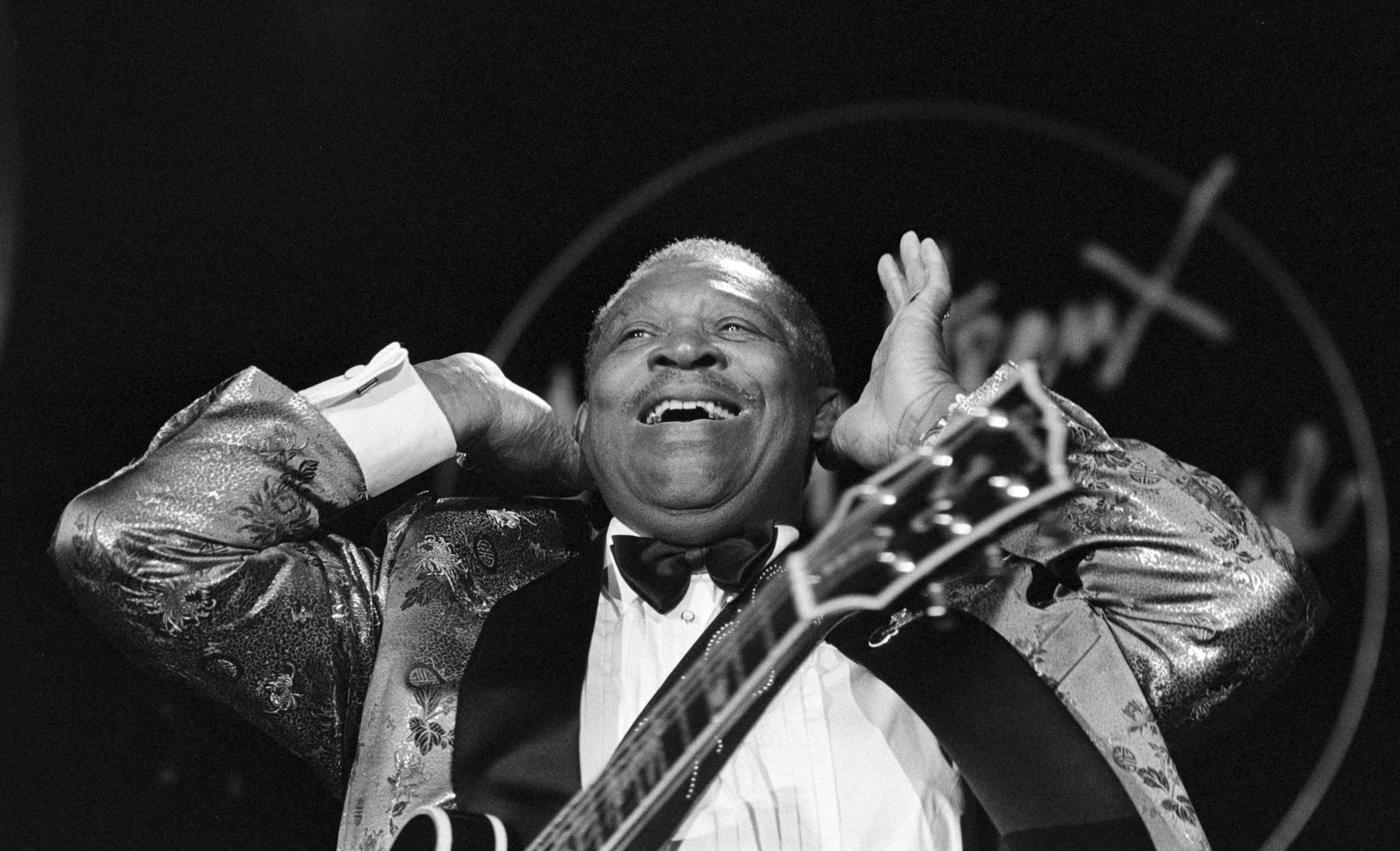 B.B. King am 12. Juli 1995 am Montreux Jazz Festival anlaesslich der «Blues Night».