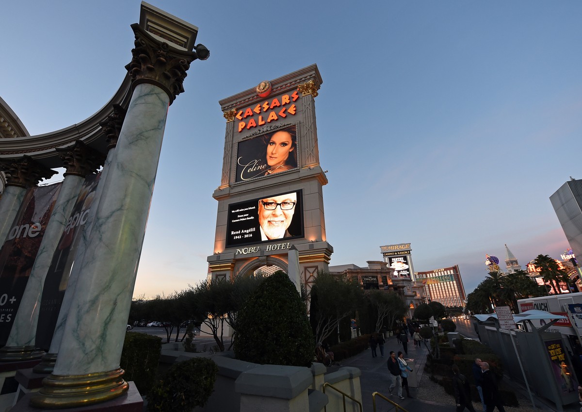 Show abgesagt: Gedenken an Angélil in Las Vegas.