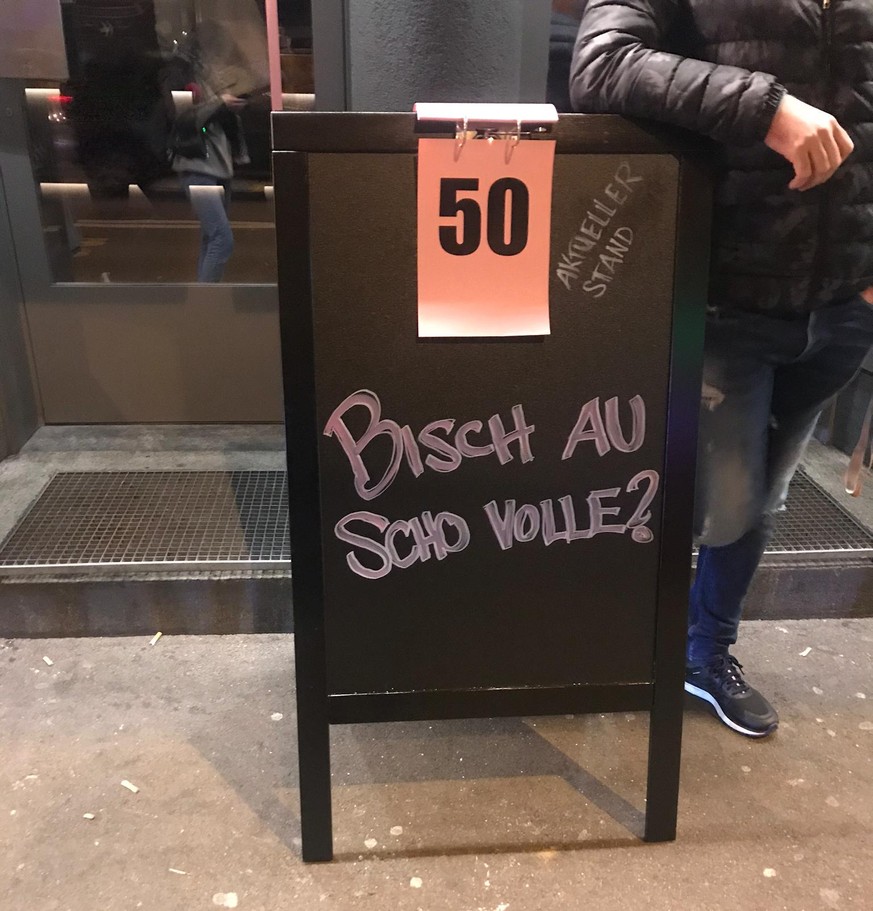 50, mehr gehen nicht rein: Eine Bar an der Zürcher Langstrasse. 