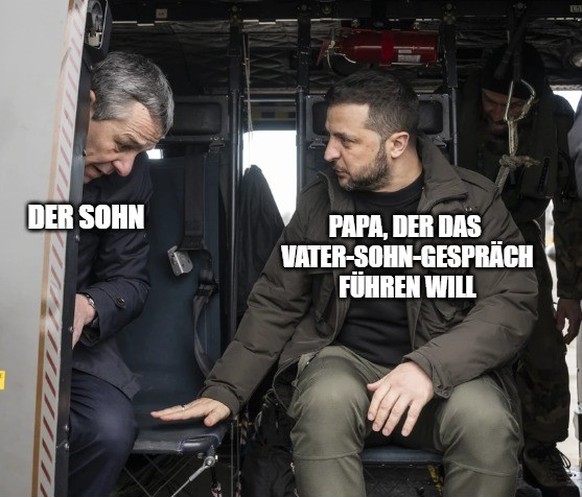 Selenskyjs Besuch in der Schweiz - Memes dazu