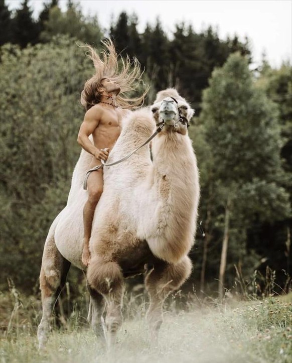 So, erst mal mit Mandarindli entspannen und: PICDUMP!\nDieses GefÃ¼hl, wenn du nackt auf einem Kamel aus dem Wald reitest und der Wind dir durch die Haare weht...