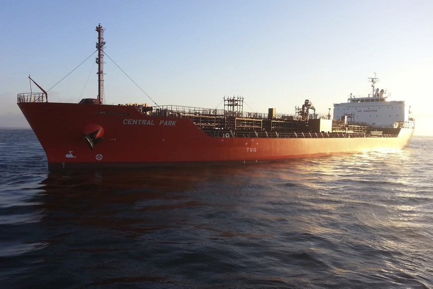 In an undated photo released by Zodiac Maritime, the tanker Central Park is seen. Attackers seized the tanker linked to Israel off the coast of Aden, Yemen, on Sunday, Nov. 26, 2023, authorities said. ...