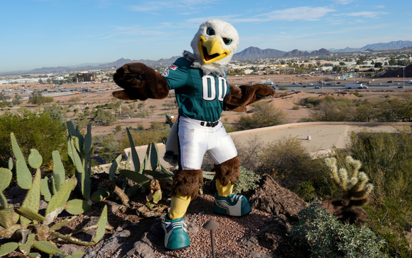 Mandatory Credit: Photo by Dave Shopland/Shutterstock (13758788r) Philadelphia Eagles Cheerleaders Pictured in Phoenix Previews, Super Bowl LVII, NFL, American Football Herren, USA Arizona, USA - 08 F ...