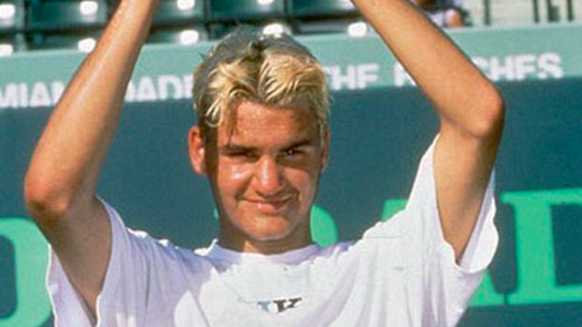 Roger Federer blond