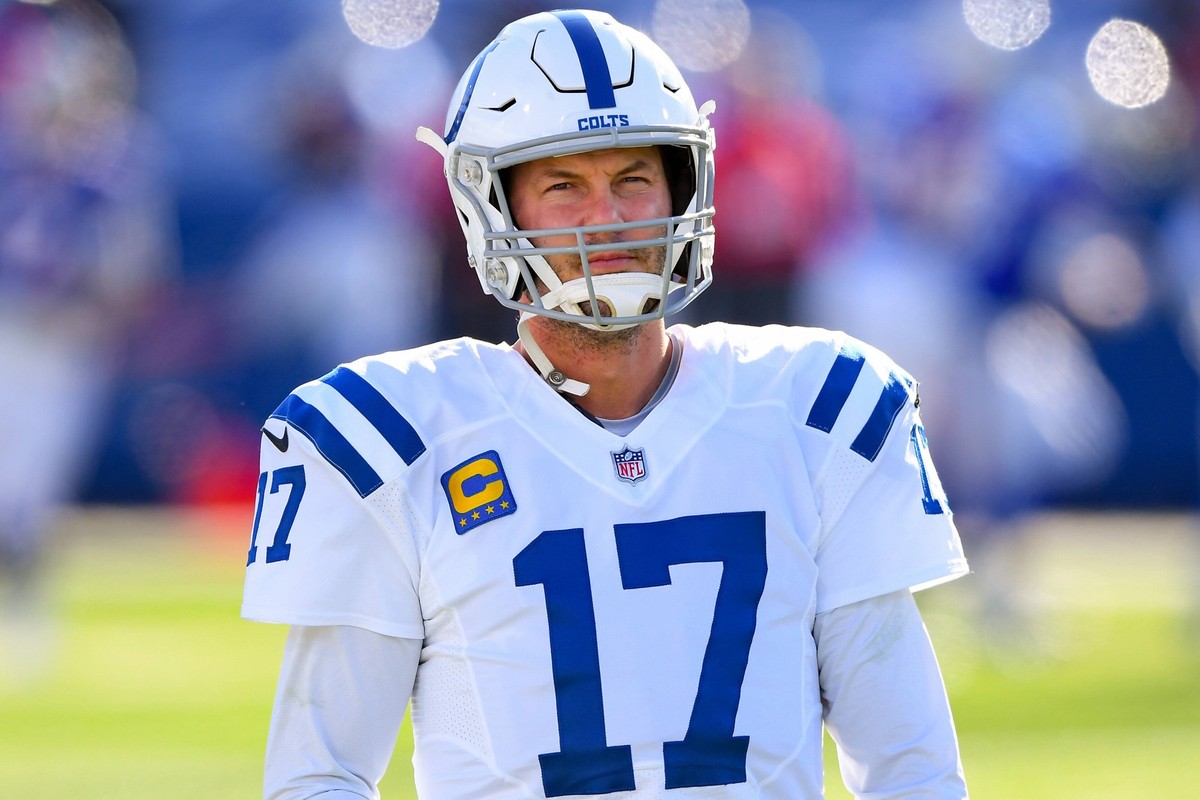 NFL, American Football Herren, USA AFC Wild Card Round-Indianapolis Colts at Buffalo Bills, Jan 9, 2021 Orchard Park, New York, USA Indianapolis Colts quarterback Philip Rivers 17 looks on prior to a  ...