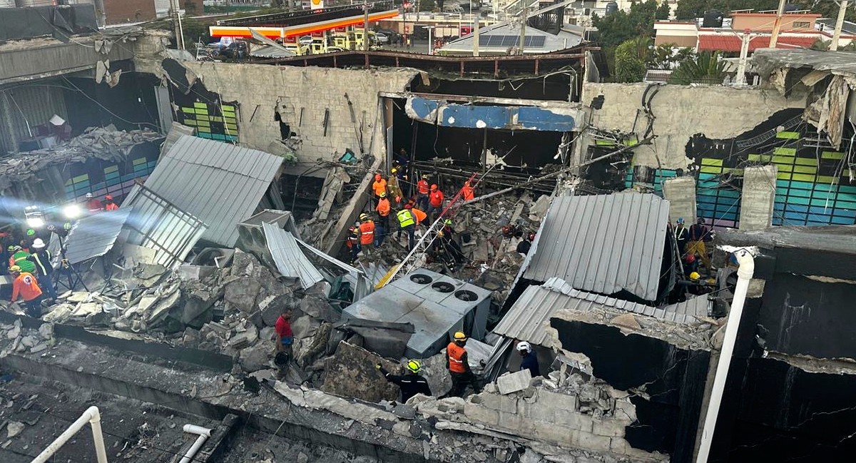 Rescue workers search for survivors at the Jet Set nightclub after its roof collapsed during a concert in Santo Domingo, Dominican Republic, early Tuesday, April 8, 2025. (Noticias SIN via AP)
Dominic ...