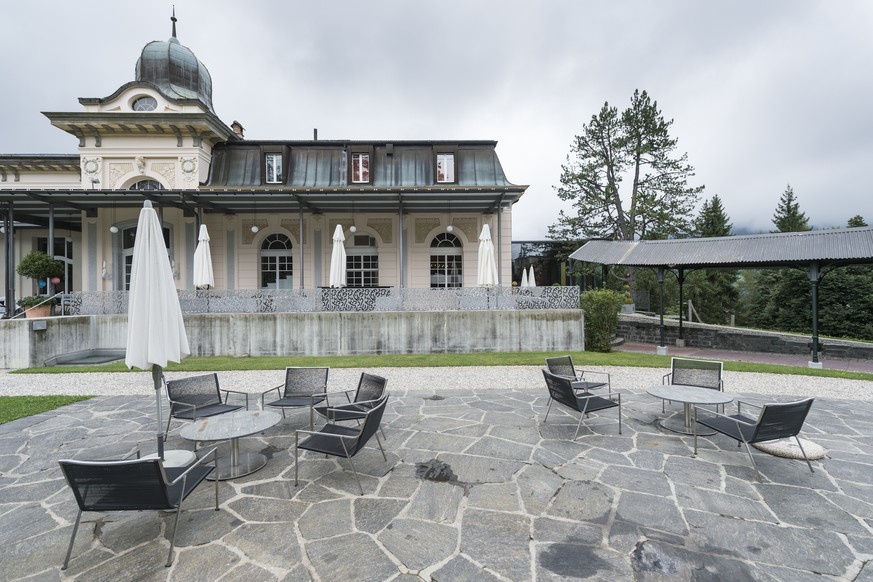 Gähnende Leere beim Waldhaus Flims: Das Hotel musste dichtmachen.