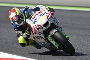 Aegerter beim Test in Barcelona.