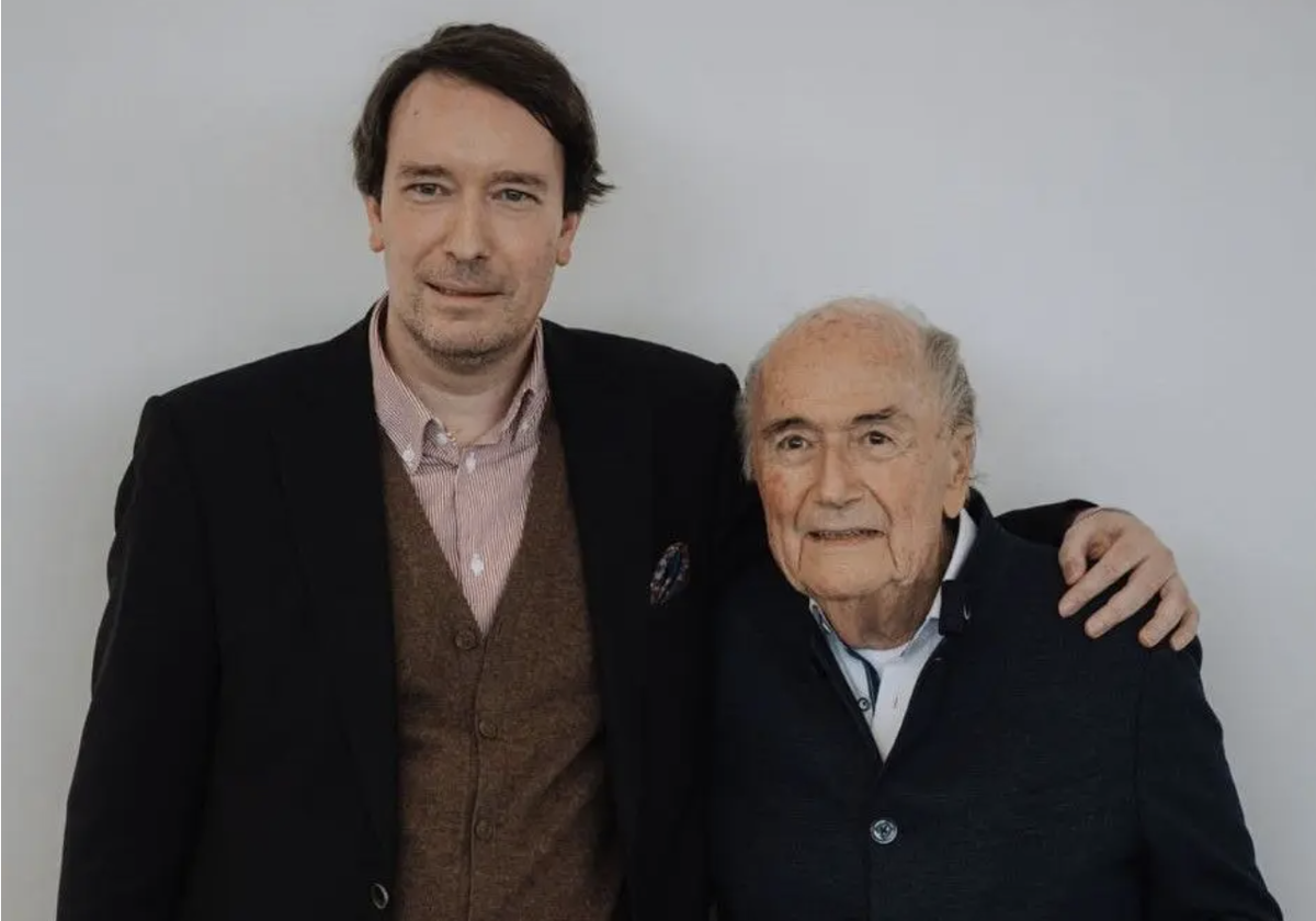 Philip J. Müller et Sepp Blatter.