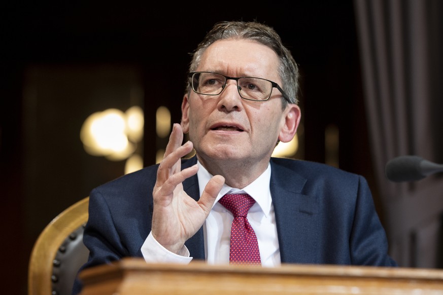 Pirmin Bischof, CVP-SO, spricht waehrend der Fruehlingssession der Eidgenoessischen Raete, am Montag, 11. Maerz 2019 im Staenderat in Bern. (KEYSTONE/Anthony Anex)