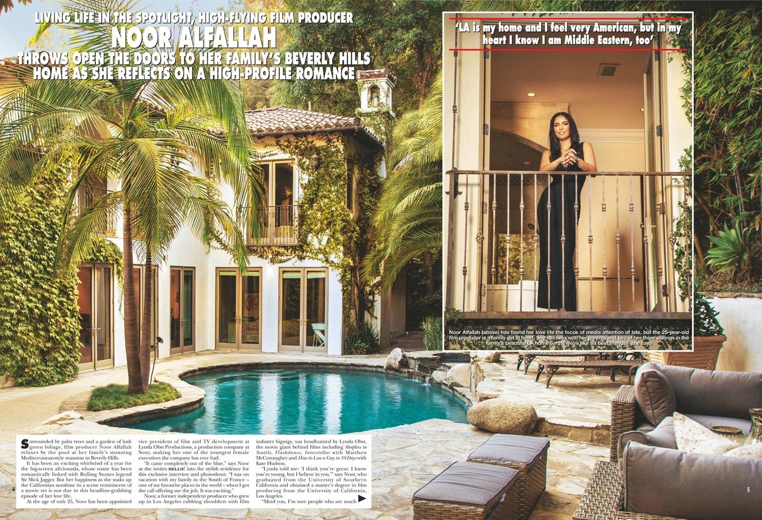 Interview with Noor Alfallah Hello magazine