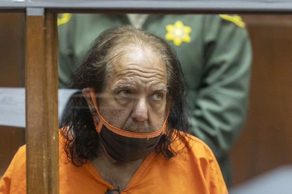 FILE - Adult film star Ron Jeremy appears for his arraignment on rape and sexual assault charges on June 26, 2020, at Clara Shortridge Foltz Criminal Justice Center, in Los Angeles. Authorities say Je ...