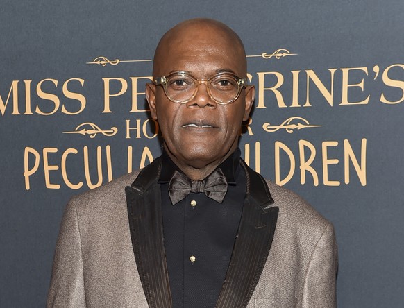 FILE - In this Sept. 26, 2016 file photo, actor Samuel L. Jackson attends &quot;Miss Peregrine&#039;s Home for Peculiar Children&quot; red carpet event in New York. In an appearance Monday, March 6, 2 ...