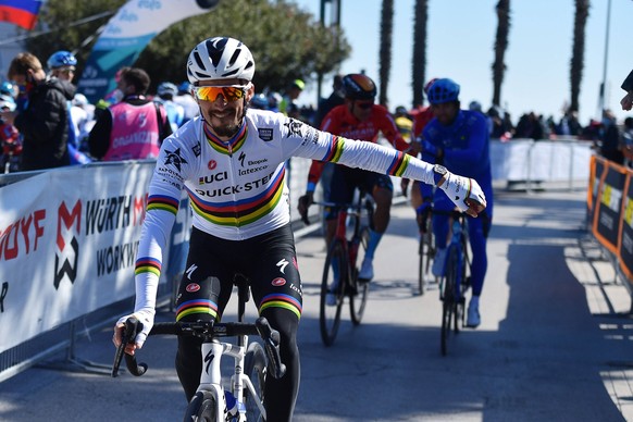 San Benedetto del Tronto AP, 13 March 2022 57th Edition of the Tirreno - Adriatico 7th Stage - San Benedetto del Tronto / San Benedetto del Tronto in the photo: the world champion Julian ALAPHILIPPE S ...