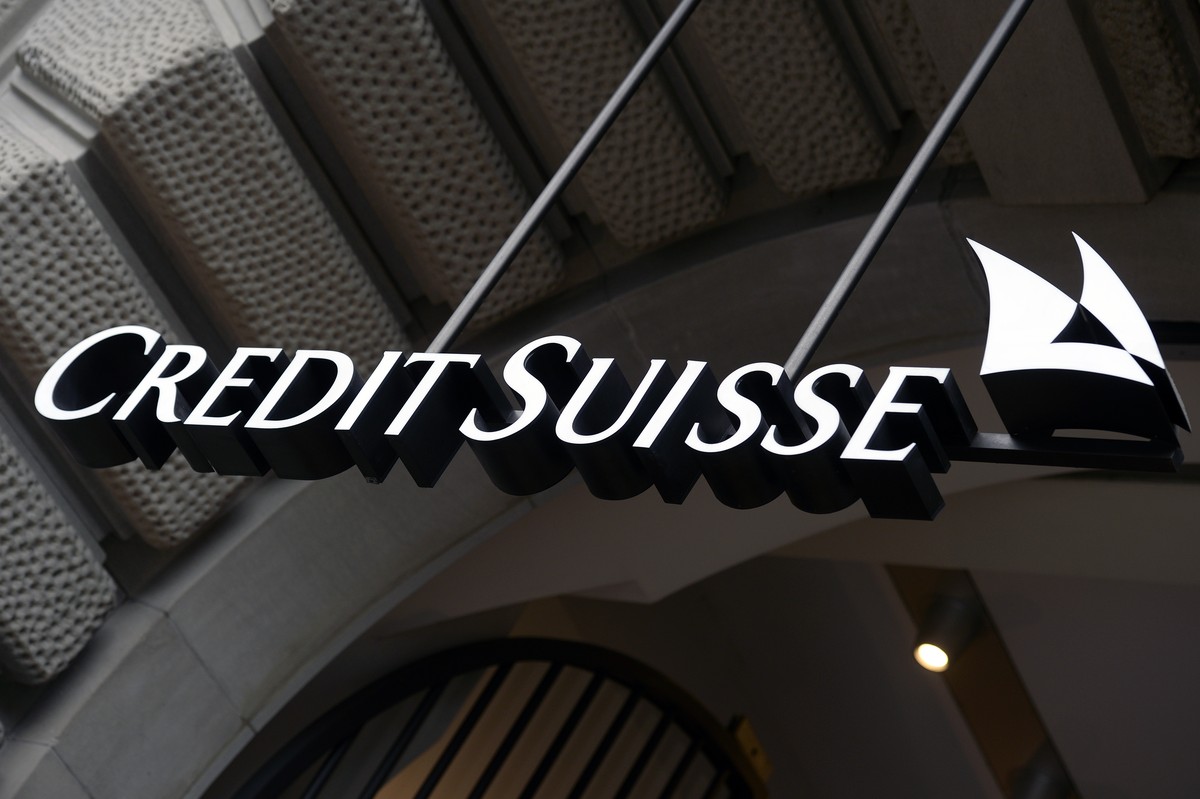 FILE - This Oct. 21, 2015, file photo shows the logo of the Swiss bank Credit Suisse, in Zurich, Switzerland. Switzerland