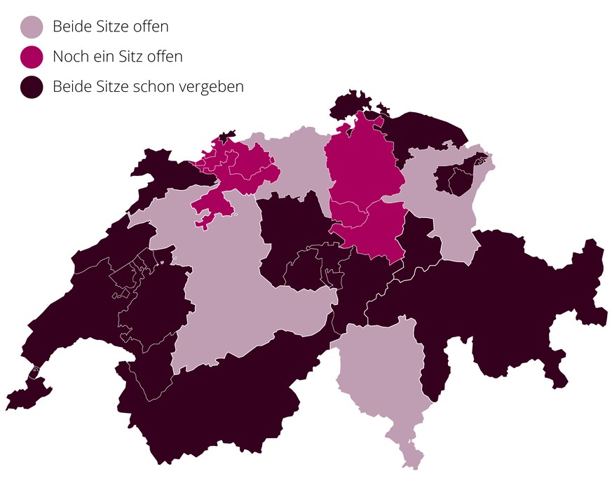 Offene Ständeratssitze, Stand 10. November