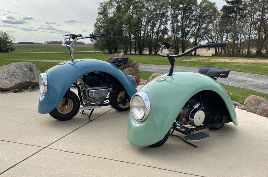 volkspod brent walter walter werks VW käfer scooter vespa minibike hotrod retro design https://www.instagram.com/walter_werks/?hl=en