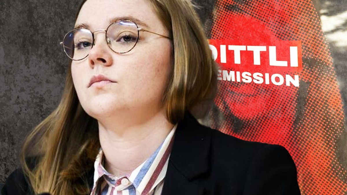 Valérie Dittli et l'affiche du POP dévoilée dans ses colonnes par 24 Heures.