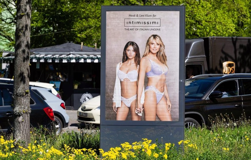 Heidi Klum and daughter Leni underwear commercial