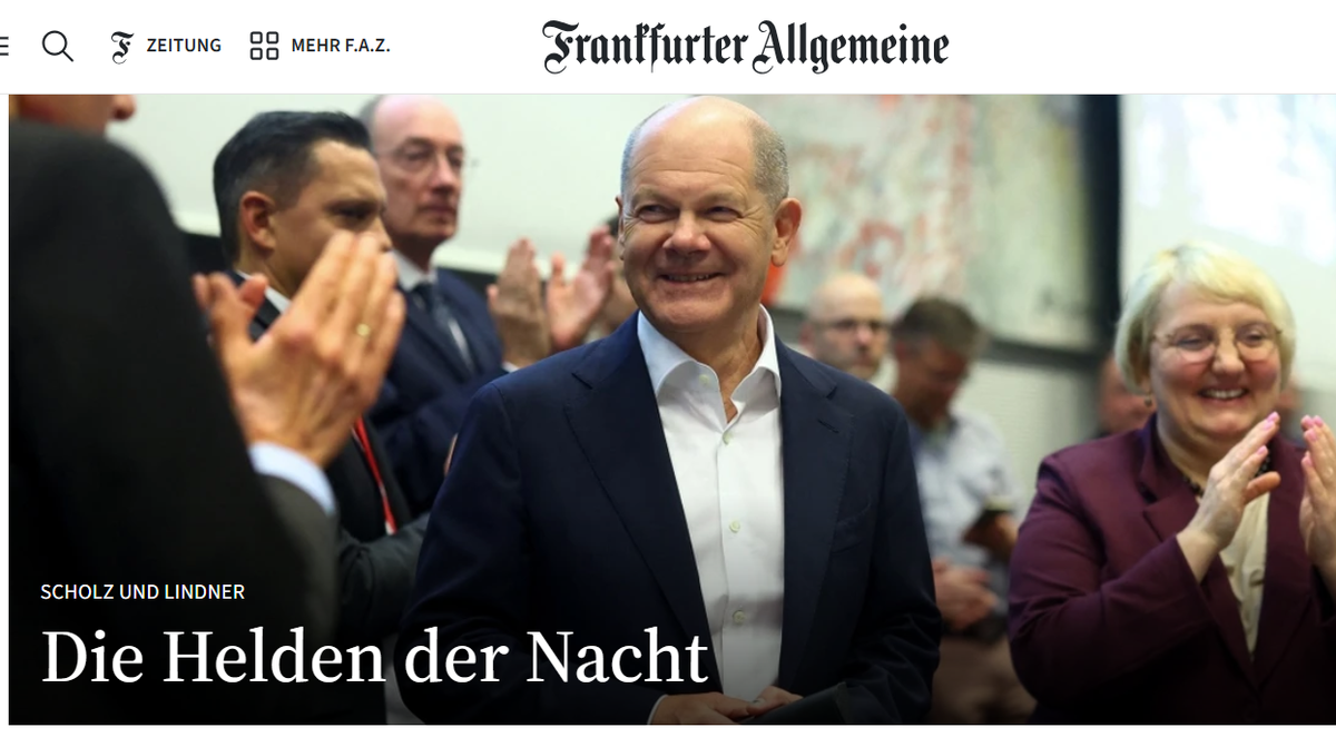 Schlagzeile faz