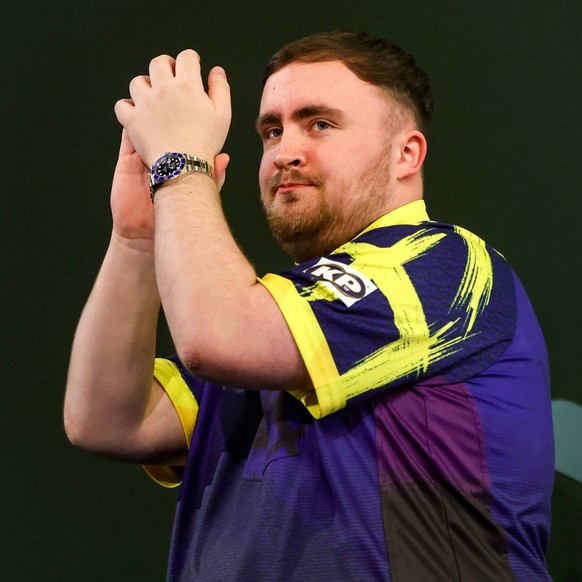 01/01/2026. 2025/26 World Darts Championship Luke Littler during the 2025/26 Paddy Power World Darts Championships at Alexandra Palace, London, United Kingdom on 1 January 2026. Editorial use only , C ...