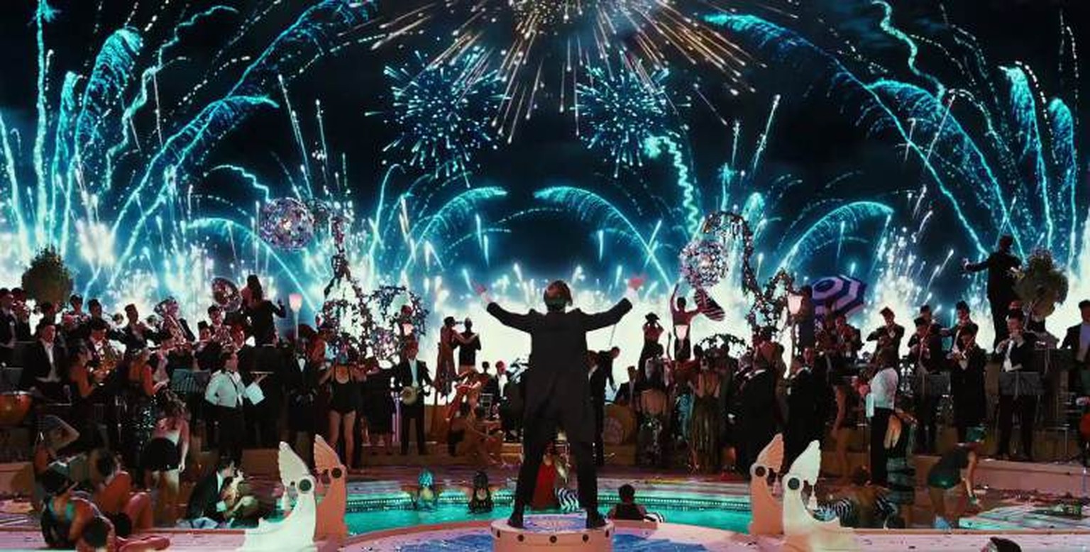 Wenn Reichtum zur Dekadenz wird: Superparty im Film «The Great Gatsby».